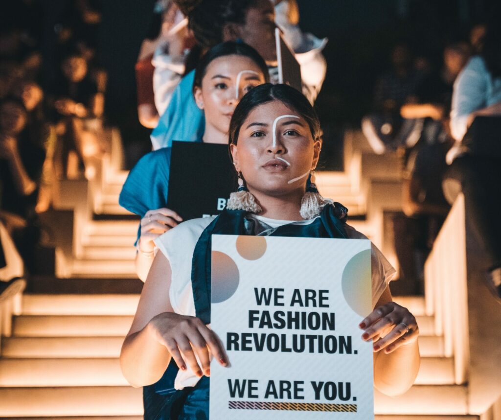 A protest for more ethically made clothing